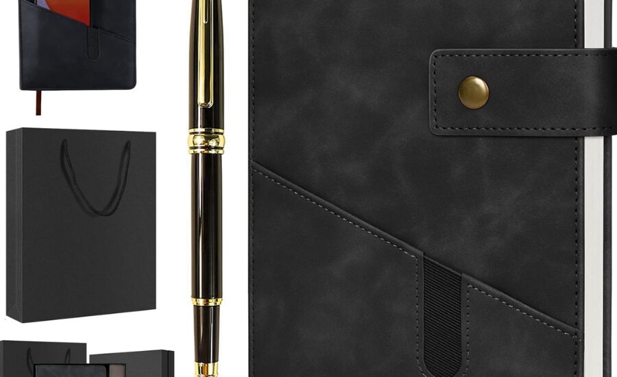 Small Black hardcover Leather Journal $7.34